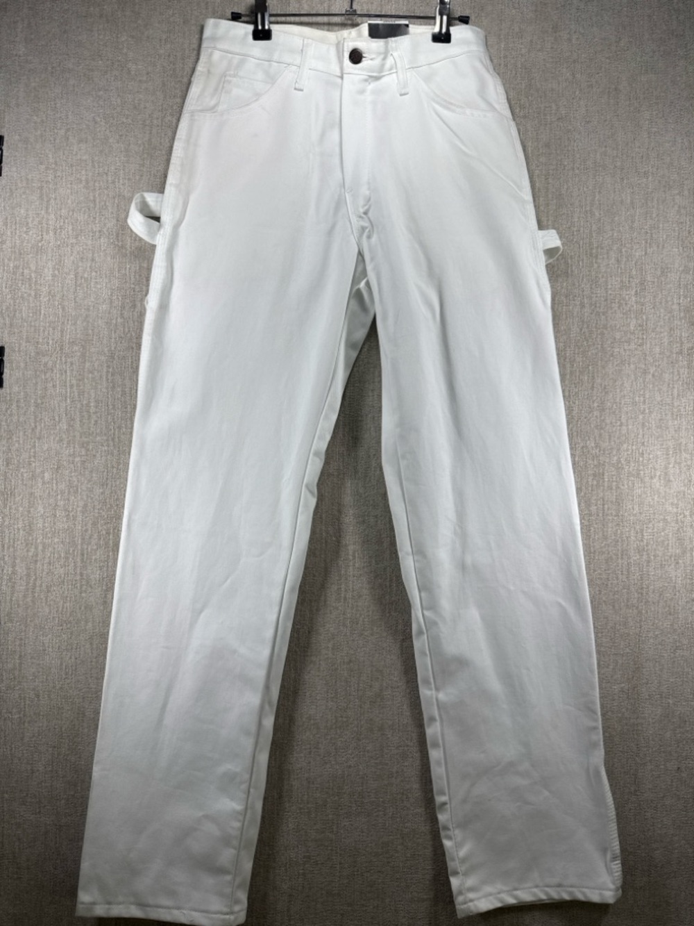 Dickies Utility Pants Relaxed  Fit White Carpenter Work Pants NWT 28x32